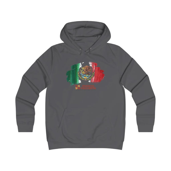Mexican Flag ST1 Girlie College Hoodie