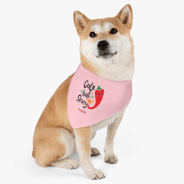 Cute but Spicy Pink Pet Bandana Collar