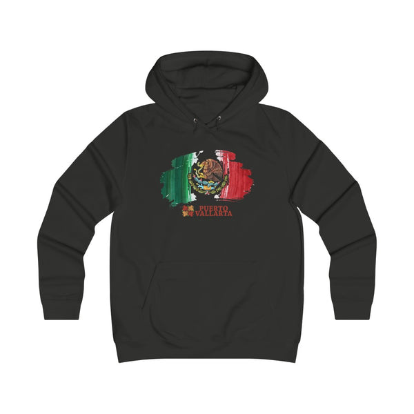 Mexican Flag ST1 Girlie College Hoodie